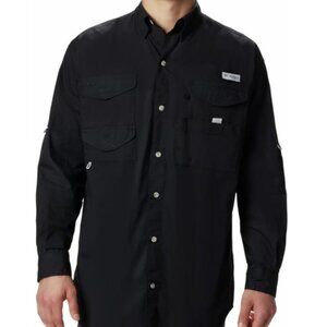Columbia Men's Large LS Fishing shirt, black